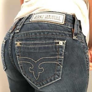 Rock Revival Jeans. Straight, Size 26. Super cute!